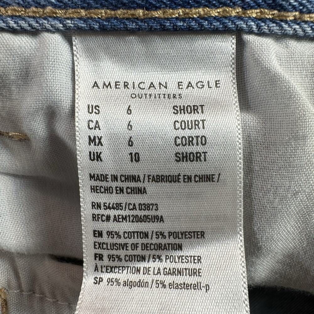 American Eagle MOM JEAN Womens Size 6 Short High Rise Jeans Denim Pants 29x25 - Picture 11 of 11
